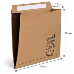 Envelope de papel kraft com dupla face G